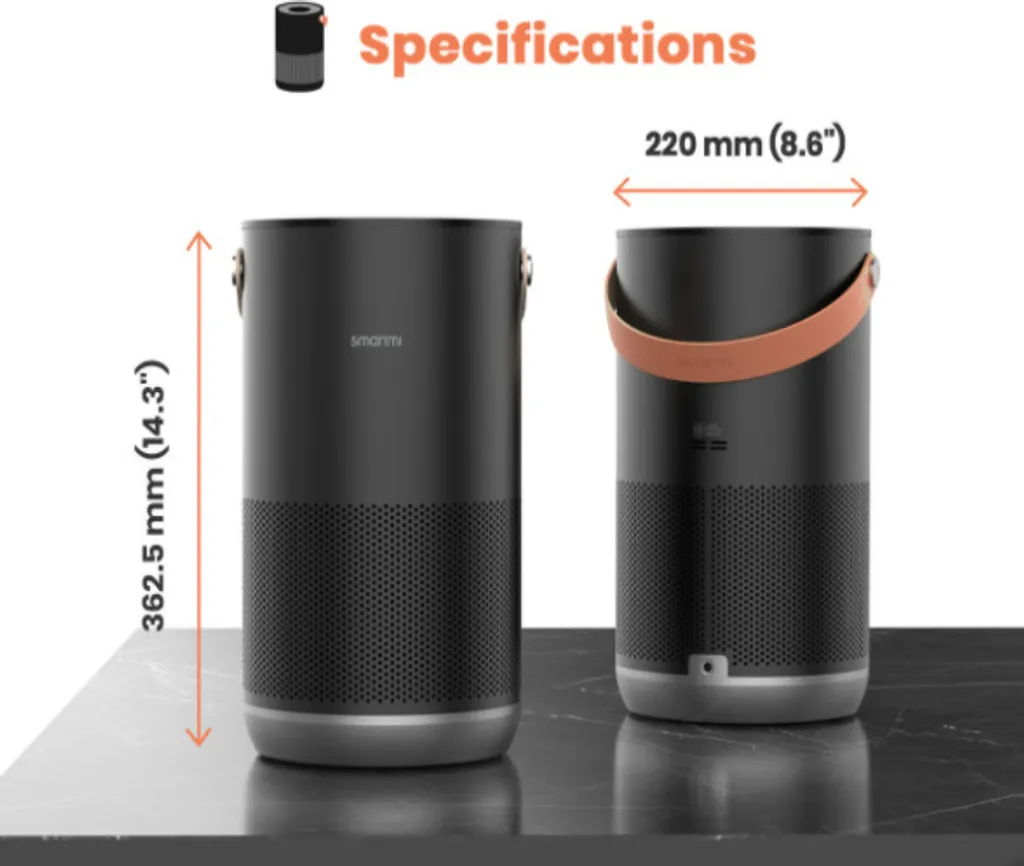 Xiaomi Tragbar Luftreiniger Für Allergiker Haustierenhalter Kühche U. Neue Haus Leise 19dB Smartmi P1 Alexa Google Usw. Steuerung HEPA-Filter Fängt 99,9% Partikel Viren Sauerstoff Versorgung Reiniger Tragegriff Partikellasersensor 19 Xiaomi Tragbar Luftreiniger Für Allergiker Haustierenhalter Kühche U. Neue Haus Leise 19dB Smartmi P1 Alexa Google Usw. Steuerung HEPA-Filter Fängt 99,9% Partikel Viren Sauerstoff Versorgung Reiniger Tragegriff Partikellasersensor – Bild 17