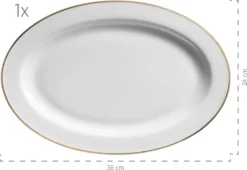 Mäser 931735 Kombiservice Professional Dining Für 6 Personen, Porzellan, Weiß (1 Set, 24-teilig) -Kaufland Verkäufe c4950b30ae4c60cad2e46e81765bc1d6