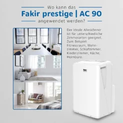 Fakir AC90 Klimagerät, Max. Raumgröße: 85 M³, 9.000 BTU/h -Kaufland Verkäufe c5d4c7ce6c373221b7353234b7feb1f1