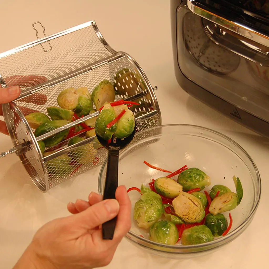 Starlyf® Air Oven XXL – 12 Liter Heißluftfriteuse Mit 10 Programmen Und Rotisserie-Funktion, Drehspieß, LED Display Mit Touch Screen, 1700 Watt , Ohne ÖL - Airfryer, Heißluft, Fritteuse, Heißluftofen, Backofen, Dehydrator, Grill 12 Starlyf® Air Oven XXL – 12 Liter Heißluftfriteuse Mit 10 Programmen Und Rotisserie-Funktion, Drehspieß, LED Display Mit Touch Screen, 1700 Watt , Ohne ÖL - Airfryer, Heißluft, Fritteuse, Heißluftofen, Backofen, Dehydrator, Grill – Bild 10