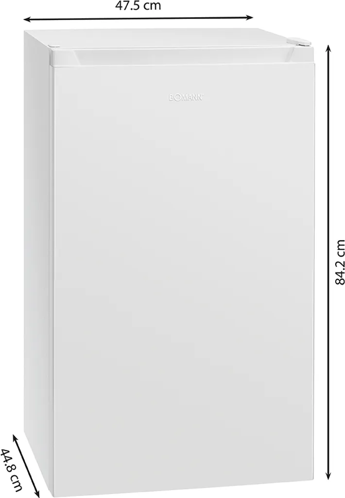 Bomann Kühlschrank Mit Gefrierfach KS 7247; 82 Liter, LED Innenraumbeleuchtung; 3 Sterne-Kennzeichnung; 85 Cm Höhe; 45 Cm Tief; Weiß 5 Bomann Kühlschrank Mit Gefrierfach KS 7247; 82 Liter, LED Innenraumbeleuchtung; 3 Sterne-Kennzeichnung; 85 Cm Höhe; 45 Cm Tief; Weiß – Bild 3