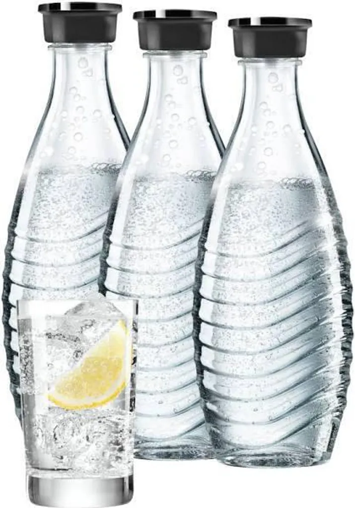 SodaStream Crystal 2.0 Vorteilspack Wassersprudler, Titan, Mit 3 Karaffen 5 SodaStream Crystal 2.0 Vorteilspack Wassersprudler, Titan, Mit 3 Karaffen – Bild 3