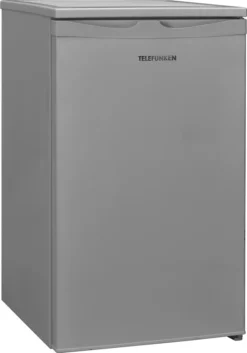 Telefunken CF-32-151-S Kühlschrank Mit Gefrierfach Silber / 81 L / 73 L Kühlteil / 8 Liter Gefrierteil / Türanschlag Wechselbar / Höhenverstellbare Füße
