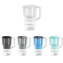 Wessper Wasserfilterkanne 2.5 L Kompatibel Mit Brita Maxtra, Wasser Filtersystem Zur Reduzierung Von Kalk, Chlor | Inklusive 1 Wasserfilterkanne + Wasserfilter -Kartusche Weiß/Schwarz -Kaufland Verkäufe c76b1851a88465d4f6f5f53aeae98212 1