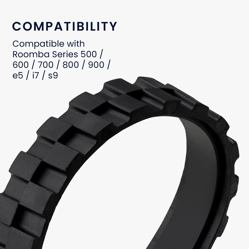 Kwmobile 2x Reifen Mantel Kompatibel Mit IRobot Roomba 500 / 600 / 700 / 800 / 900 / I / E / S Serie - Reifen Räder Für Saugroboter - Ersatzrad Rutschfest 4 Kwmobile 2x Reifen Mantel Kompatibel Mit IRobot Roomba 500 / 600 / 700 / 800 / 900 / I / E / S Serie - Reifen Räder Für Saugroboter - Ersatzrad Rutschfest – Bild 2