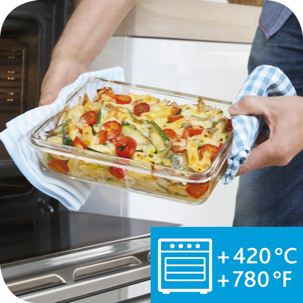 EMSA Clip & Close Glas, Set, Quadratisch, 0,2 L, Blau, Transparent, Polypropylen (PP), Thermoplastisches Elastomer (TPE), Deutschland 9 EMSA Clip & Close Glas, Set, Quadratisch, 0,2 L, Blau, Transparent, Polypropylen (PP), Thermoplastisches Elastomer (TPE), Deutschland – Bild 7