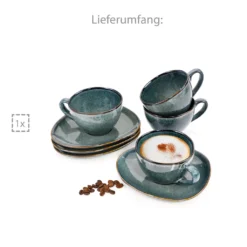Sänger SÄNGER Kaffeetassen Set Darwin 8 Teilig Für 4 Personen -Kaufland Verkäufe c8647d0596f6e629519b1d230214a470