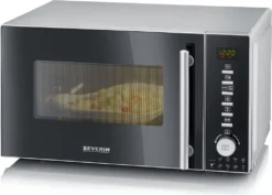 Severin Mikrowelle MW 7773 3-in-1 20 Liter 800 Watt Grill Heißluft Pizzafunktion