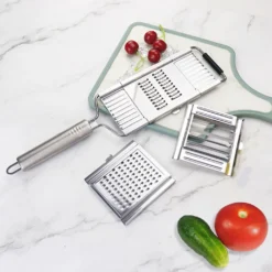 4-fach Gemüsehobel Mit 3 Zusätzlichen Einsätzen. V-Schneider, Julienneschneider Und Parmesanreibe. -Kaufland Verkäufe c8faf2e76ae0272e4c044551dbb61197