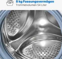 Bomann® Waschmaschine 8kg Mit Max. 1400 U/min - Effizienter, Leiser Und Langlebiger Invertermotor, 15 Waschprogrammen, Und Endzweitvorwahl, Washing Machine Mit Dampffunktion - WA 7185 -Kaufland Verkäufe c9c8cc6c30cf44a7d4fcbe26a20aa624