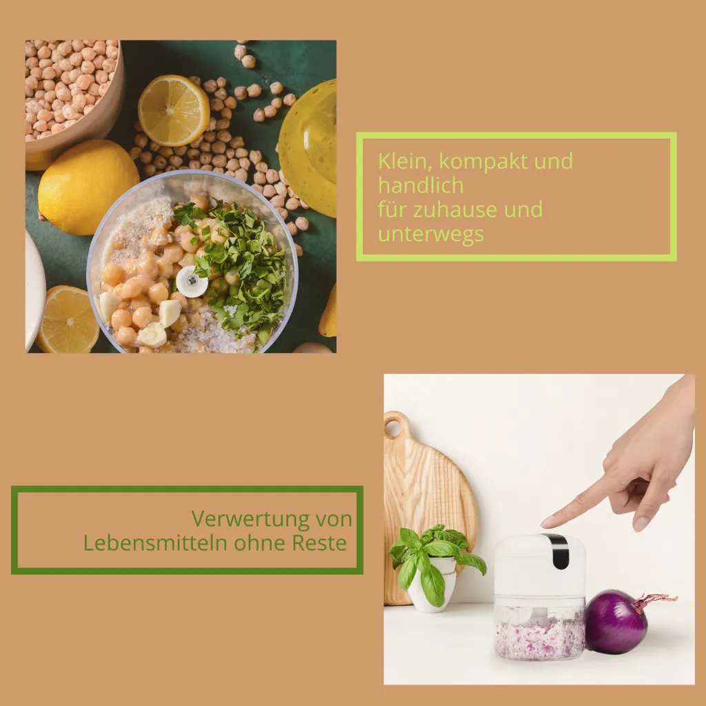 Genius Choptastic Pro Multi-Zerkleinerer 2 Stücke, 30 Watt, 250 Ml Fassungsvermögen, Elektrischer Zerkleinerer Für Obst, Gemüse, Käse, Schokolade, Nüsse Und Babynahrung 7 Genius Choptastic Pro Multi-Zerkleinerer 2 Stücke, 30 Watt, 250 Ml Fassungsvermögen, Elektrischer Zerkleinerer Für Obst, Gemüse, Käse, Schokolade, Nüsse Und Babynahrung – Bild 5