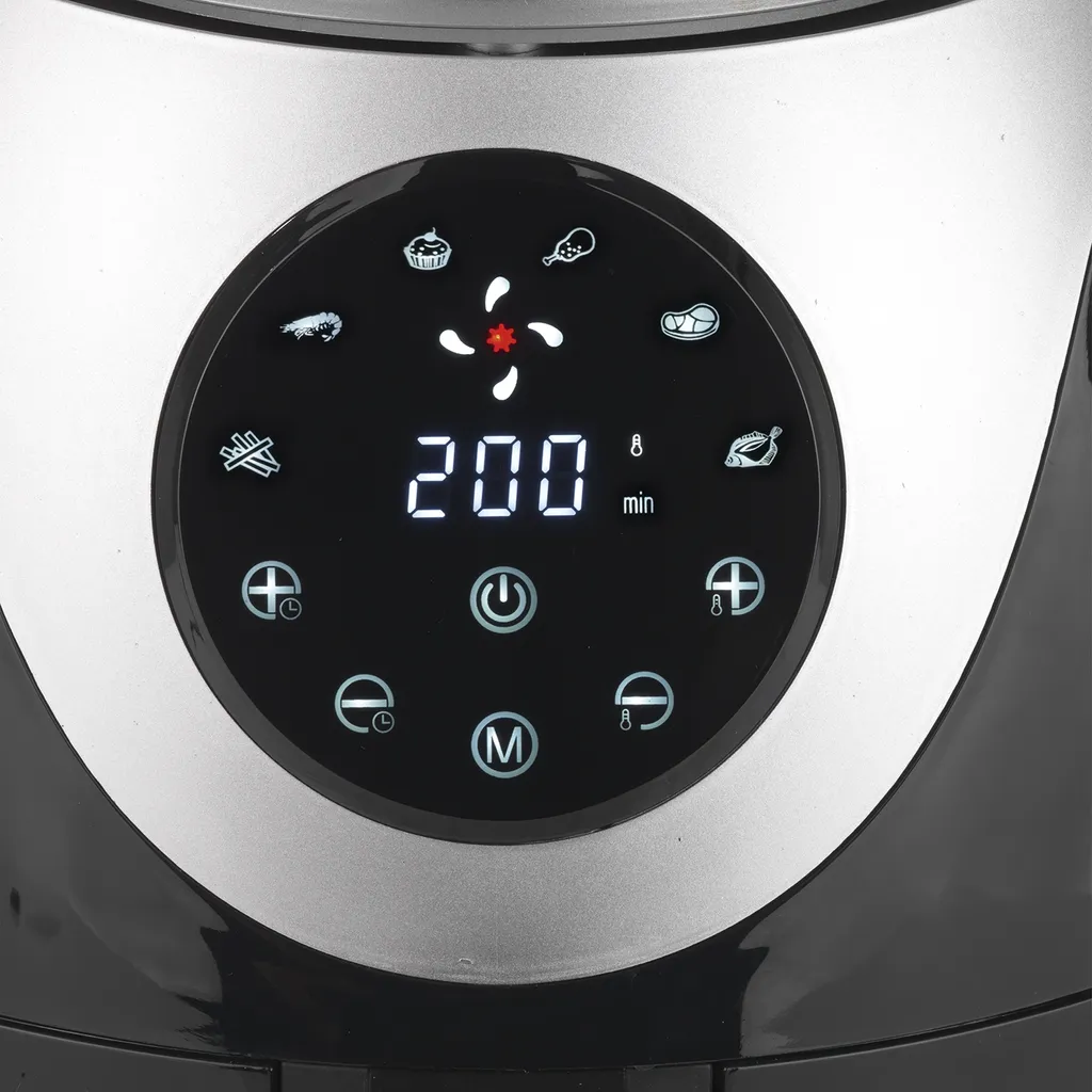 MAXXMEE Heißluft-Fritteuse Digital - 3 Liter Fassungsvermögen - Schwarz/silber 8 MAXXMEE Heißluft-Fritteuse Digital - 3 Liter Fassungsvermögen - Schwarz/silber – Bild 6