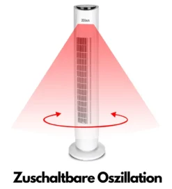 Zilan Turmventilator | 3 Stufen | 2 Modi | 7,5h Timer | Fernbedienung | Oszillierend | -Kaufland Verkäufe cbcc63ca6a078ae7de9eb47934b53b10