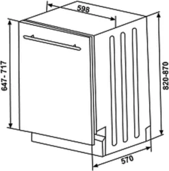 Sharp - QW-NI25I44BX - Vollintegrierbarer Geschirrspüler - 60 Cm -Kaufland Verkäufe ccc7197024658422bfe3a8d4160734b7