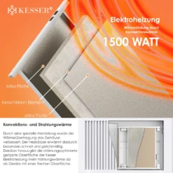 KESSER® Elektroheizkörper Infrarotheizung Energiesparend 2in1 Mobile & Wand-Konvektor Elektroheizung Mit WiFi App-Steuerung & Fernbedienung Radiator Heizung Elektrisch Heizkörper 24h Timer, Farbe:Weiß, Größe:1500W 16 KESSER® Elektroheizkörper Infrarotheizung Energiesparend 2in1 Mobile & Wand-Konvektor Elektroheizung Mit WiFi App-Steuerung & Fernbedienung Radiator Heizung Elektrisch Heizkörper 24h Timer, Farbe:Weiß, Größe:1500W -Kaufland Verkäufe cce37dea99b4c43acf432b1f3073c74c