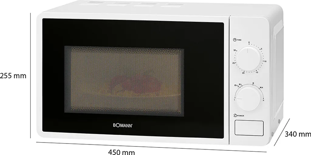 Bomann Mikrowelle MW 6014 CB Weiß 7 Bomann Mikrowelle MW 6014 CB Weiß – Bild 5
