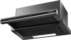 Concept Titania OPV3860DS Ausziehbare Dunstabzugshaube 60cm Mit LED-Beleuchtung Einbauhaube 517 M3 / Stunde 104W Energieklasse C