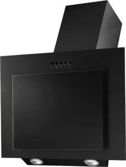 PKM KH-MSH-60BX Schwarz Dunstabzugshaube 60cm Schräghaube Randabsaugung