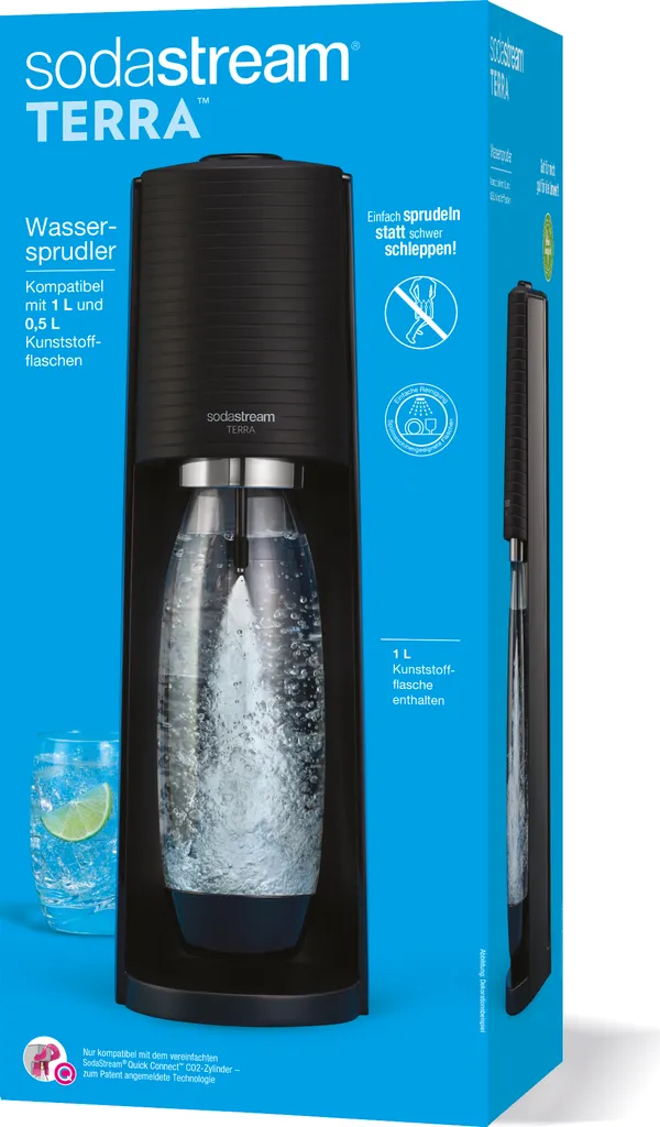 SodaStream TERRA Wassersprudler, Schwarz 4 SodaStream TERRA Wassersprudler, Schwarz – Bild 2