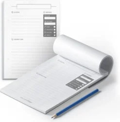 Itenga Rezeptblock Grau DIN A5 50 Seiten