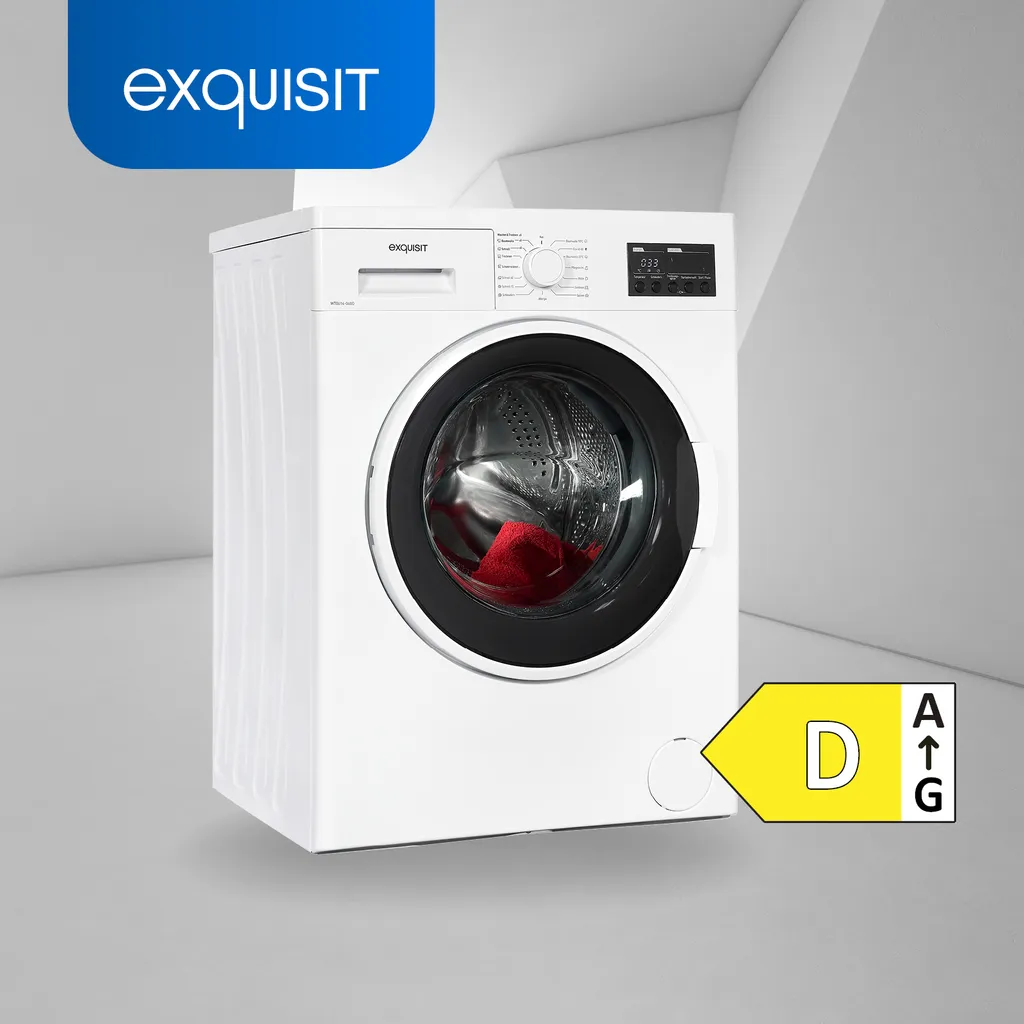Exquisit Waschtrockner WT8614-060D Weiss | Display | Kurzprogramm | Startzeitvorwahl 4 Exquisit Waschtrockner WT8614-060D Weiss | Display | Kurzprogramm | Startzeitvorwahl – Bild 2
