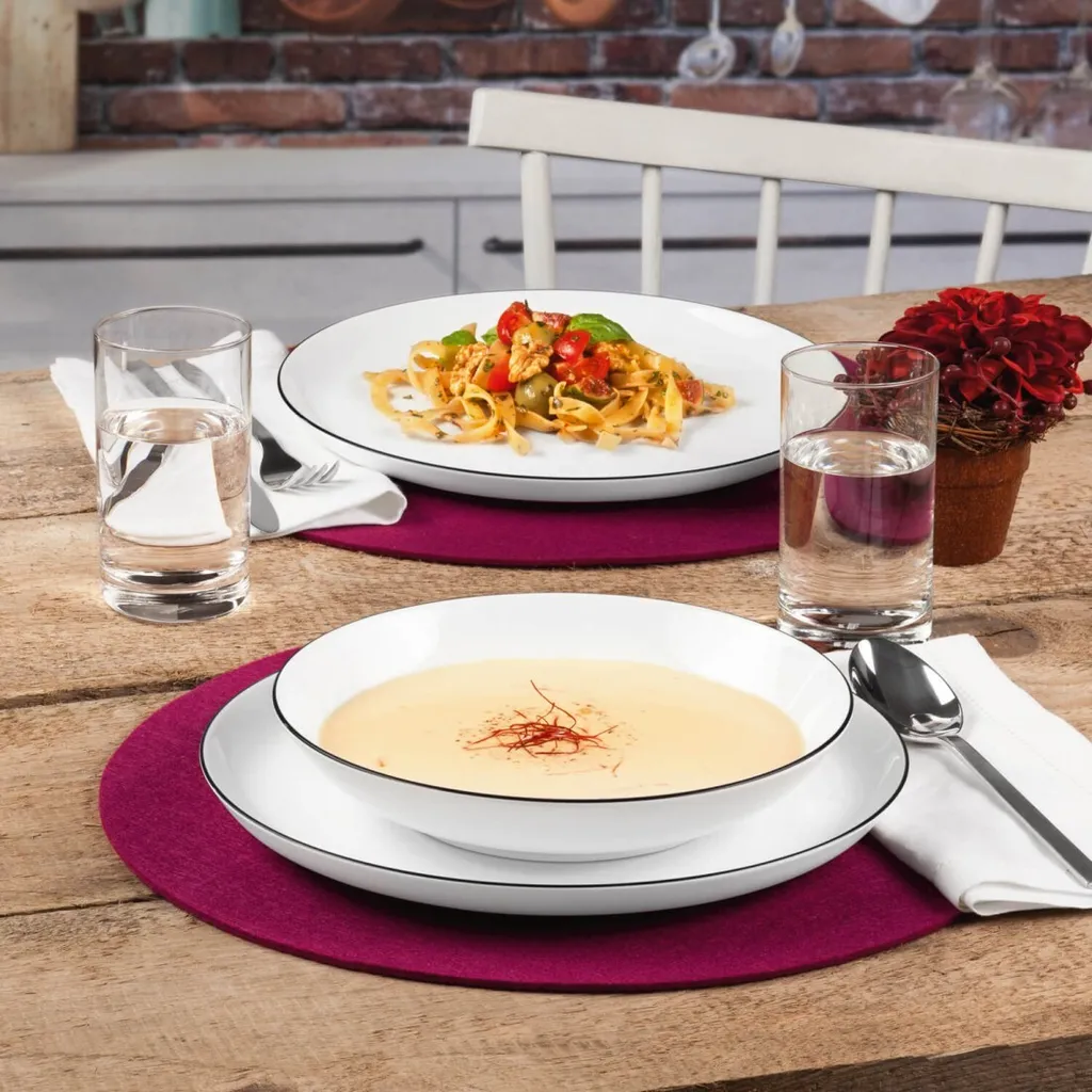 Seltmann Weiden Tafelservice Lido Schwarz Mit Farbrand Zeitlos 15 Seltmann Weiden Tafelservice Lido Schwarz Mit Farbrand Zeitlos – Bild 13