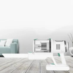 MAXXMEE Akku-Zyklon-Staubsauger Mit Schmutzgraderkennung - Weiß/grün Staubsauger Beutellos Sauger Akku Zyklon Bodenstaubsauger Kabellos Boden 60min -Kaufland Verkäufe d1a45b034baea2f199c53f37c70256f6