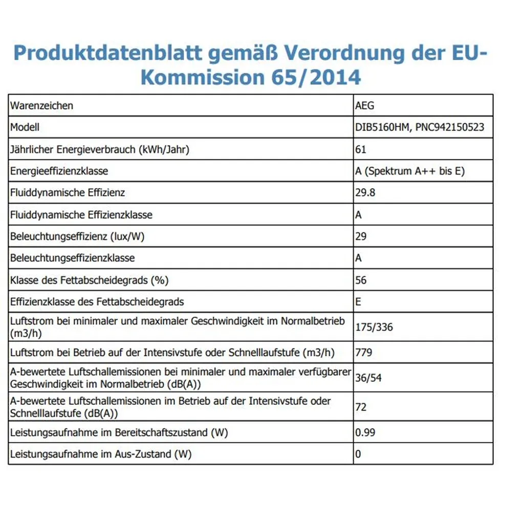 AEG - DIB5160HM - Inselhaube - Edelstahl - 100 Cm 4 AEG - DIB5160HM - Inselhaube - Edelstahl - 100 Cm – Bild 2