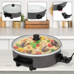 Clatronic PP 3570 C Elektropfanne XXL Partypfanne Elektrisch Mit Keramikbeschichtung Und Glas-Deckel,Ø 42 Cm Elektrische Multifunktionspfanne, Schwarz 14 Clatronic PP 3570 C Elektropfanne XXL Partypfanne Elektrisch Mit Keramikbeschichtung Und Glas-Deckel,Ø 42 Cm Elektrische Multifunktionspfanne, Schwarz -Kaufland Verkäufe d2d9aca4222d6b54268f78c1b4459308