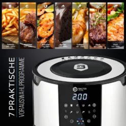 BALTER Heißluftfritteuse Heissluft Friteuse Heißluft Fritteuse Edelstahl 5 Liter XXL -Kaufland Verkäufe d2e0c7638ac7a78a3b4650c33ca5bd5a