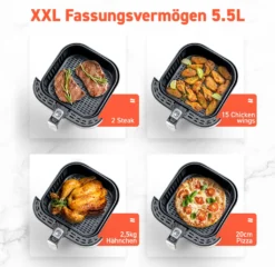 Cosori 5.5L XXL Heißluftfritteuse Mit Dörr-Funktion 19 Cosori 5.5L XXL Heißluftfritteuse Mit Dörr-Funktion -Kaufland Verkäufe d302236560ce1d000ca8841f3e713578