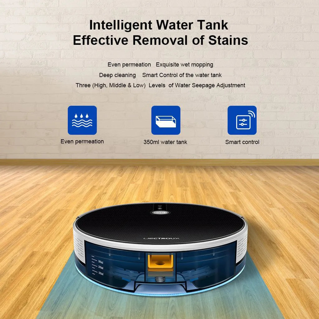 LIECTROUX C30B Automatischer Roboter-Staubsauger 5000Pa Starke Saugleistung Intelligente Dynamische Navigation APP-Fernbedienung Intelligentes Nasswischen Sprachsteuerung Kompatibel Mit Alexa Google Assistant 12 LIECTROUX C30B Automatischer Roboter-Staubsauger 5000Pa Starke Saugleistung Intelligente Dynamische Navigation APP-Fernbedienung Intelligentes Nasswischen Sprachsteuerung Kompatibel Mit Alexa Google Assistant – Bild 10
