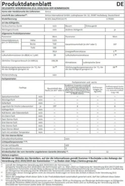 Amica Einbau-Vollraum-Kühlschrank, 122 Cm Nische, EVKS16175 -Kaufland Verkäufe d446cf07be6605710ebca0ab45e4d296
