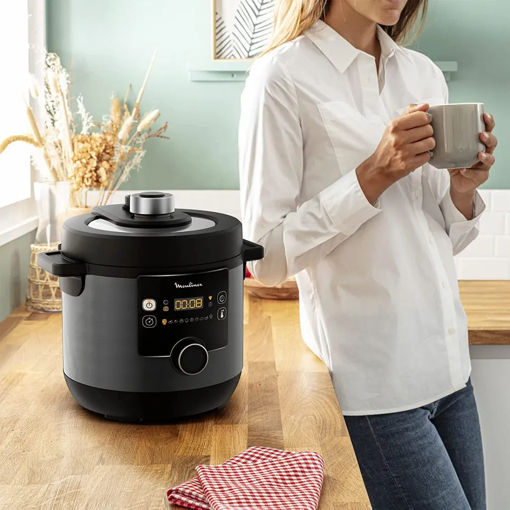 Moulinex Turbo Cuisine & Fry Elektrischer Schnellkochtopf Und Luftfritteuse 1450 W - 15 Automatische Programme 9 Moulinex Turbo Cuisine & Fry Elektrischer Schnellkochtopf Und Luftfritteuse 1450 W - 15 Automatische Programme – Bild 7