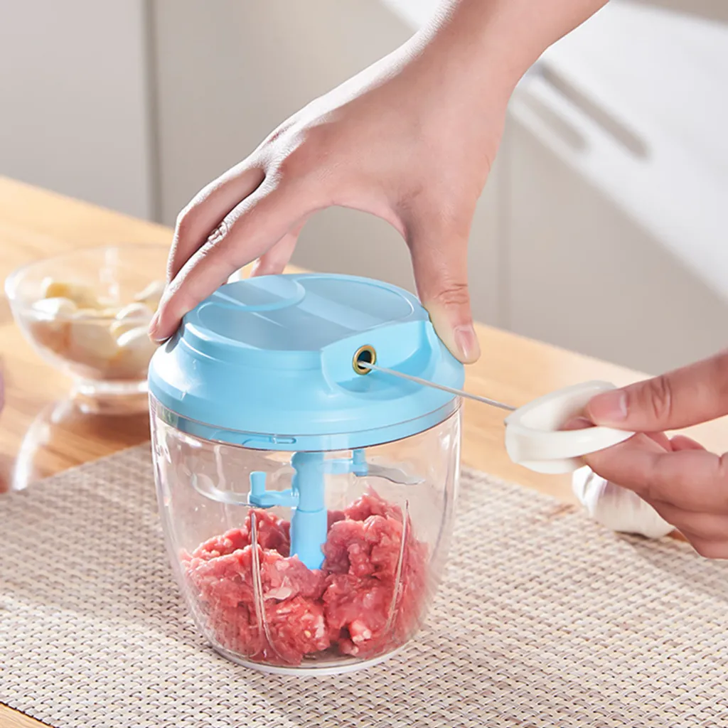 150ml Zwiebelhacker Zwiebelschneider Gemüsehacker Gemüseschneider Knoblauchhacker Küchenmaschine Rotierender Hochgeschwindigkeitsmixer Für Obst & Gemüse, Knoblauch, Zwiebeln, Nüsse, Tomaten Blau 5 150ml Zwiebelhacker Zwiebelschneider Gemüsehacker Gemüseschneider Knoblauchhacker Küchenmaschine Rotierender Hochgeschwindigkeitsmixer Für Obst & Gemüse, Knoblauch, Zwiebeln, Nüsse, Tomaten Blau – Bild 3