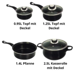 Prima Pfannenset 7-teilig – Kleine Pfannen – Schwarz – Antihaftbeschichtung – Kochset – Mit Deckel – Kochtöpfe – Soßenpfanne – Geschenk Für Mann Und Frau 9 Prima Pfannenset 7-teilig – Kleine Pfannen – Schwarz – Antihaftbeschichtung – Kochset – Mit Deckel – Kochtöpfe – Soßenpfanne – Geschenk Für Mann Und Frau -Kaufland Verkäufe d570d1d538b6c42b66bf88029f107ab1