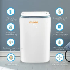 Mobiles Klimagerät Mit Schlafmodus Und Timerfunktion, Kühlgebläse, Mit Fernbedienung, Manuelle Steuerung, 3-in-1-Funktion (Kühlen, Entfeuchten, Lüften), Mit Abluftrohr, Umweltschutz Und Energieeinsparung, Energieeffizienzklasse A, R290PS 9000 BTU, Unterseite Der Maschine Mit Rädern, Leicht Zu Bewegen, Geeignet Für Zuhause, Büro 14 Mobiles Klimagerät Mit Schlafmodus Und Timerfunktion, Kühlgebläse, Mit Fernbedienung, Manuelle Steuerung, 3-in-1-Funktion (Kühlen, Entfeuchten, Lüften), Mit Abluftrohr, Umweltschutz Und Energieeinsparung, Energieeffizienzklasse A, R290PS 9000 BTU, Unterseite Der Maschine Mit Rädern, Leicht Zu Bewegen, Geeignet Für Zuhause, Büro -Kaufland Verkäufe d5c602252ff779f4304431cae83b592e