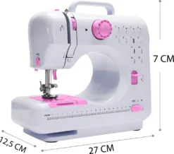 Elektrische Nähmaschine Tragbar Mini-Nähmaschine 2 Geschwindigkeit Mini Reisenähmaschine Nähen Maschine Doppelgewinde Foot Pedal Fusspedal Retoo -Kaufland Verkäufe d637b3c8de31ef2fd26e4a29af5bf1d7