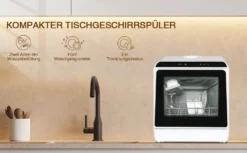 Puluomis Geschirrspüler 5L Geschirrspülmaschine Mini Spülmaschine Tischgeschirrspüler 45cm Freistehend, Funktioniert Mit/ohne Wasseranschluss, Kompakt, Für Büro, Kleine Wohnung, Camping, Wohnwagen, Weiß -Kaufland Verkäufe d643f99cf2f10bd9b90620f49b15b7c7