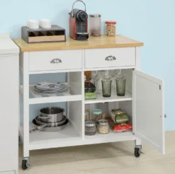 SoBuy Küchenwagen Mit Ablagen Und Schubladen Küchenschrank Rollwagen,FKW62-WN -Kaufland Verkäufe d65a2084e6d849b357e7d01f3e1f6abd