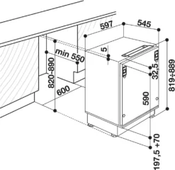 Bauknecht KSU 8VF1 Unterbau-Kühlschrank (Nische 82) / Gesamtnutzinhalt: 144 Liter/ Abtauautomatik Im Kühlteil / Einfache Festtürmontage -Kaufland Verkäufe d6a36edeed8af9faadb23eac356eb427