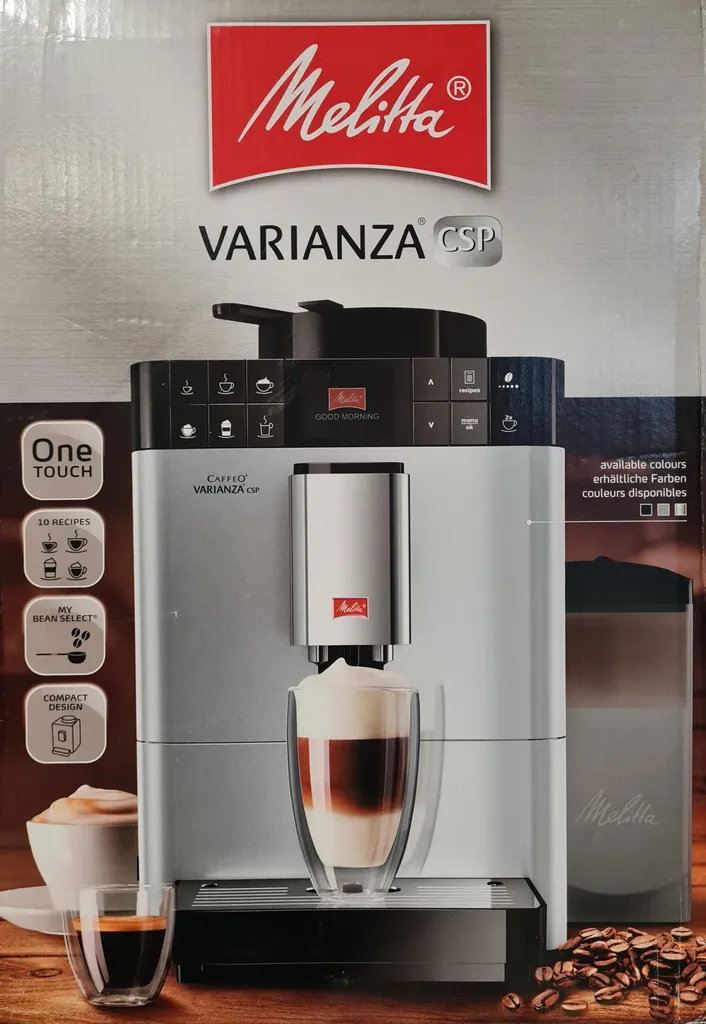 Melitta Caffeo Varianza CSP F570-101 Kaffeevollautomat Mit Milchbehälter, One Touch Funktion - Silber 4 Melitta Caffeo Varianza CSP F570-101 Kaffeevollautomat Mit Milchbehälter, One Touch Funktion - Silber – Bild 2