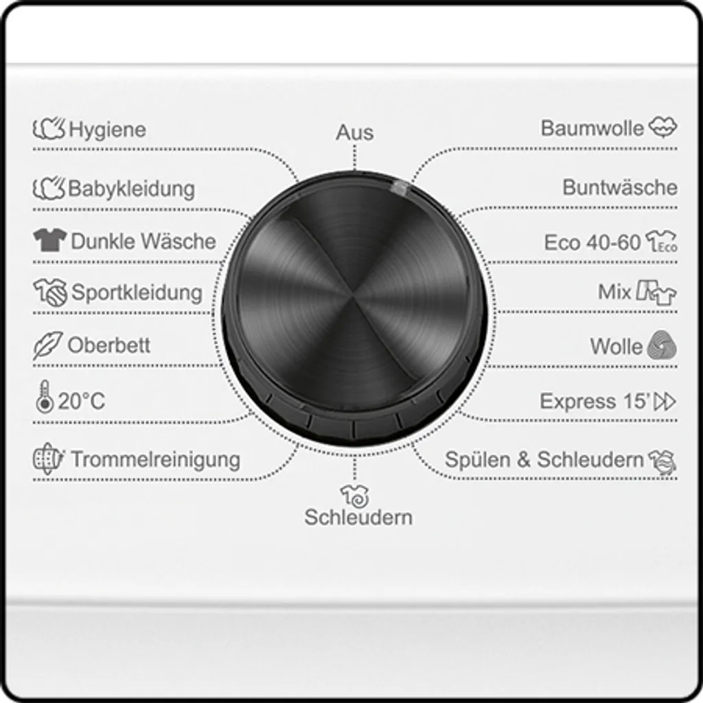 Bomann WA 7194 Waschmaschine, 9kg, Invertermotor, 15 Programme, 1.400 U/min.(max), LED-Display, Kindersicherung, Dampffunktion, Weiß 15 Bomann WA 7194 Waschmaschine, 9kg, Invertermotor, 15 Programme, 1.400 U/min.(max), LED-Display, Kindersicherung, Dampffunktion, Weiß – Bild 13