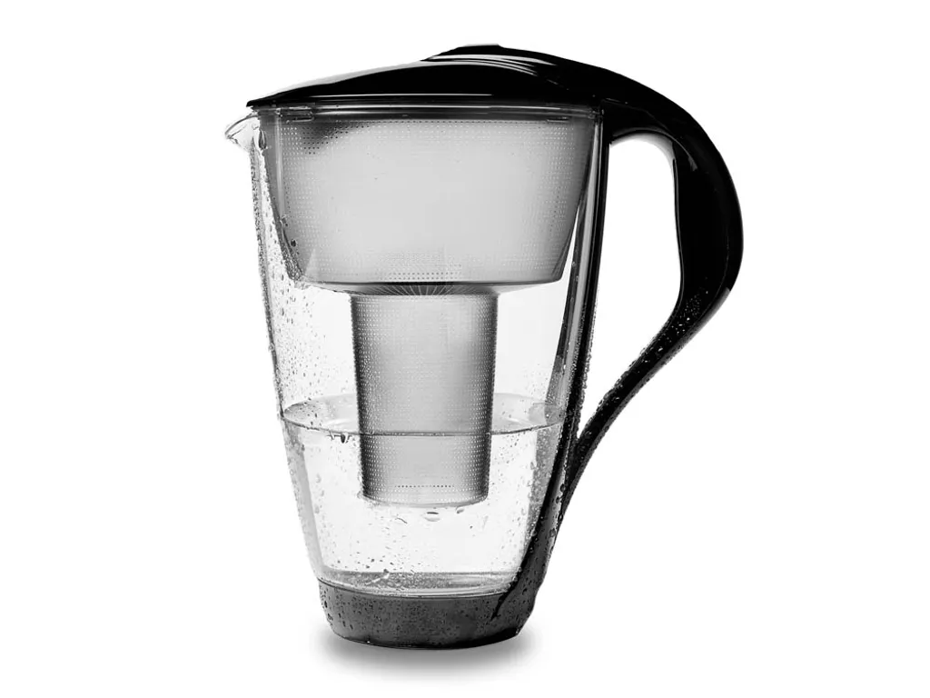 Glas-Wasserfilter Schwarz Inkl. 1 AquaMag Filterkartusche 8 Glas-Wasserfilter Schwarz Inkl. 1 AquaMag Filterkartusche – Bild 6