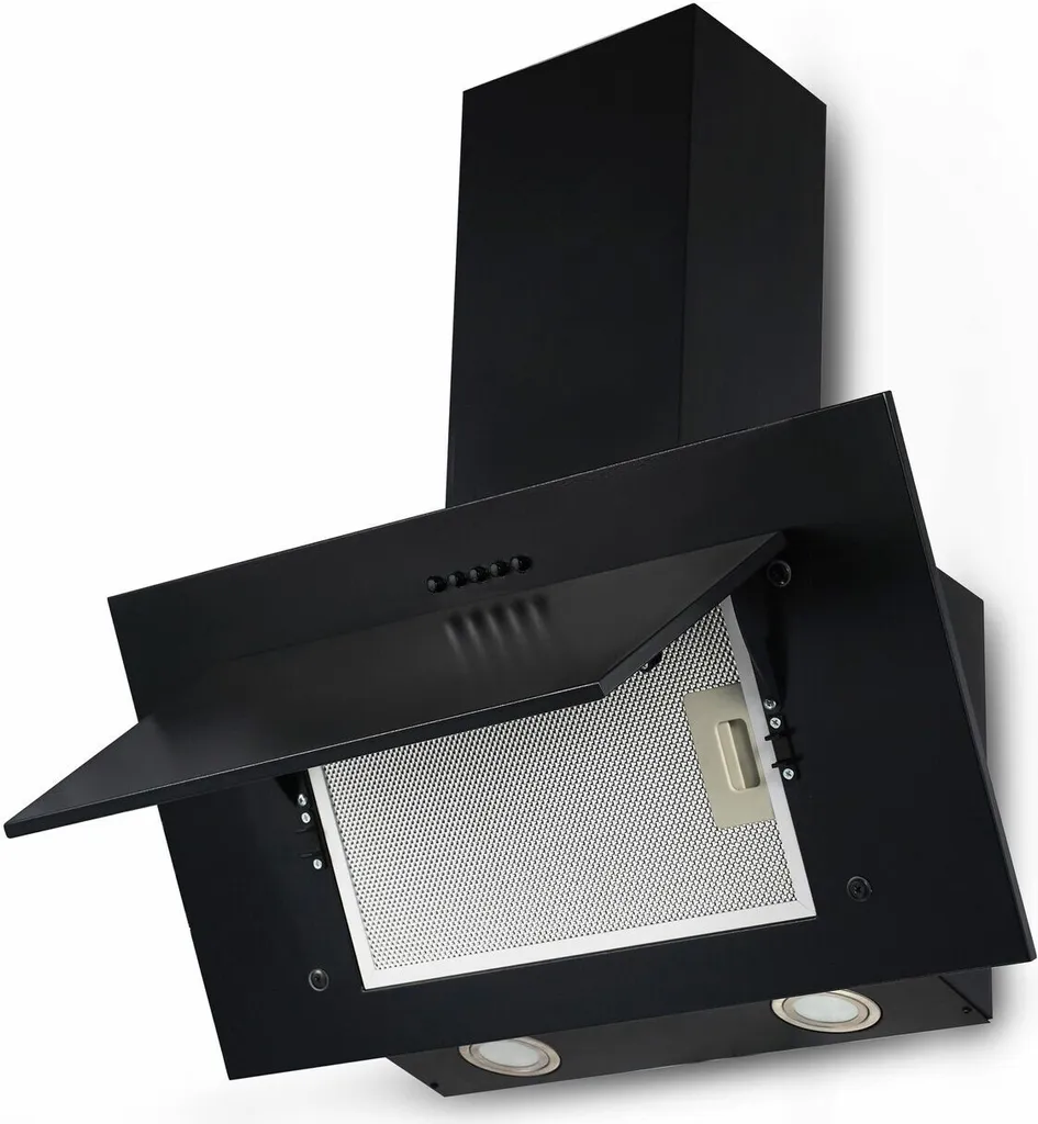Dunstabzugshaube KH-MSH-60B Schwarz 60cm Schräghaube Randabsaugung 5 Dunstabzugshaube KH-MSH-60B Schwarz 60cm Schräghaube Randabsaugung – Bild 3