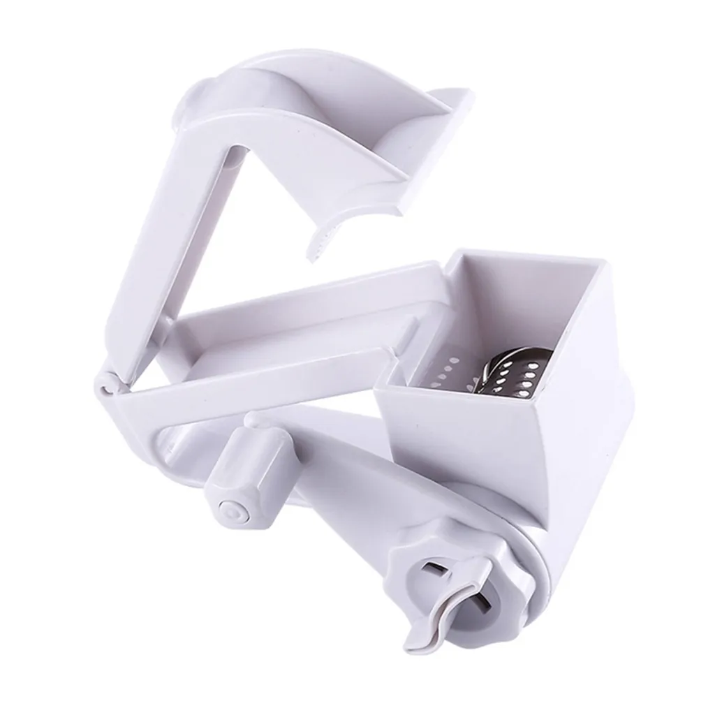 Multifunktionale Dreh-Käsereibe Edelstahl-Käsereibe Handreibe Käsehobel Slicer Butter Schokoladenreibe Grinder 7 Multifunktionale Dreh-Käsereibe Edelstahl-Käsereibe Handreibe Käsehobel Slicer Butter Schokoladenreibe Grinder – Bild 5