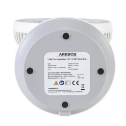 AREBOS USB-Tischventilator Mit Timer, Wiederaufladbarer 2500 MAh – Akku, 45° Neigbar, Ventilator Mit 3 Geschwindigkeitsstufen, Inkl. USB-Kabel -Kaufland Verkäufe d96a3081eda4153ad01f7569e9d3a3db