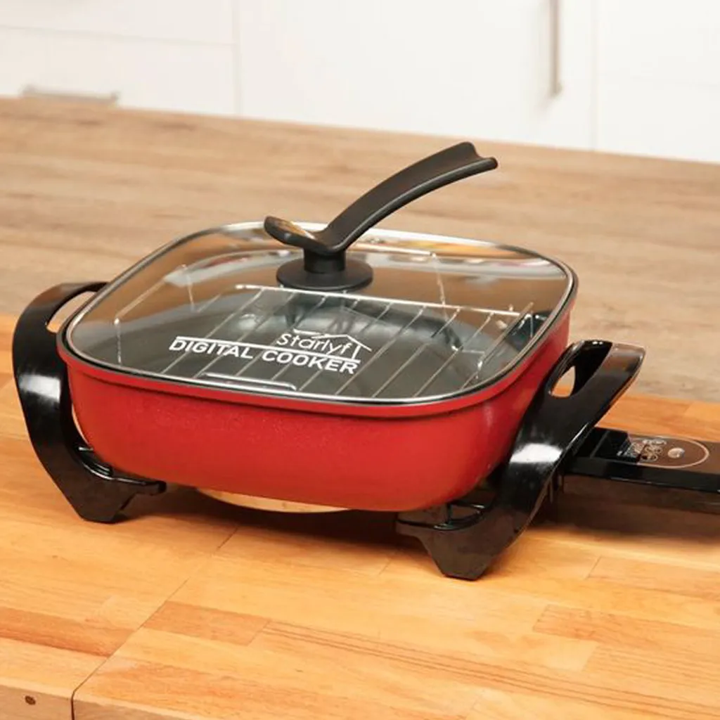 Starlyf®Digital Cooker - XXL Elektrische Bratpfanne Mit Digitalem Thermostat Und Temperaturanzeige, 1600 Watt, 5,5 Liter Fassungsvermögen, Partypfanne - Aus Der TV Werbung 13 Starlyf®Digital Cooker - XXL Elektrische Bratpfanne Mit Digitalem Thermostat Und Temperaturanzeige, 1600 Watt, 5,5 Liter Fassungsvermögen, Partypfanne - Aus Der TV Werbung – Bild 11