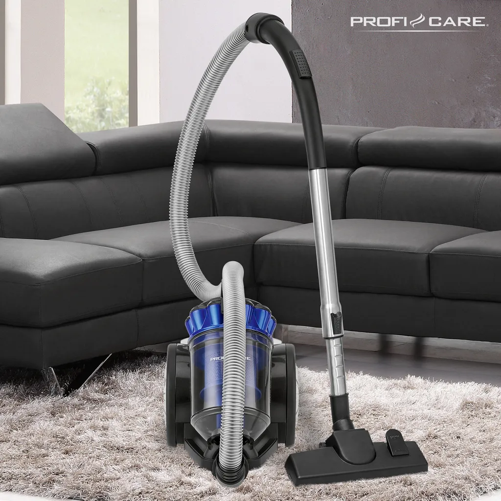 ProfiCare Bodenstaubsauger PC-BS 3040, Eco-Cyclon Twin-Spin Bodenstaubsauger, Beutellose Filtertechnik, 4-Fach Mikrofiltersystem, HEPA-Filter, Edelstahl-Teleskoprohr (höhenverstellbar), Extra Großer Aktionsradius (8,3 M), 700 Watt, Blau-schwarz 14 ProfiCare Bodenstaubsauger PC-BS 3040, Eco-Cyclon Twin-Spin Bodenstaubsauger, Beutellose Filtertechnik, 4-Fach Mikrofiltersystem, HEPA-Filter, Edelstahl-Teleskoprohr (höhenverstellbar), Extra Großer Aktionsradius (8,3 M), 700 Watt, Blau-schwarz – Bild 12