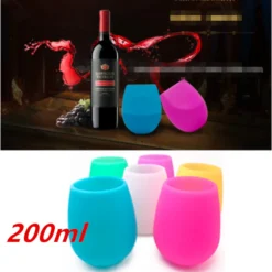 6er Set 200ml Unzerbrechlich Blau Silikon Biergläser Whisky GläSer Wein Becher Stammlos Weinbecher Tasse -Kaufland Verkäufe da78e0b32b0f36a2ff04370f3adf2165